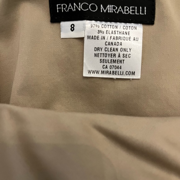 Franco Mirabelli size 8 dress with belt - Picture 3 of 3